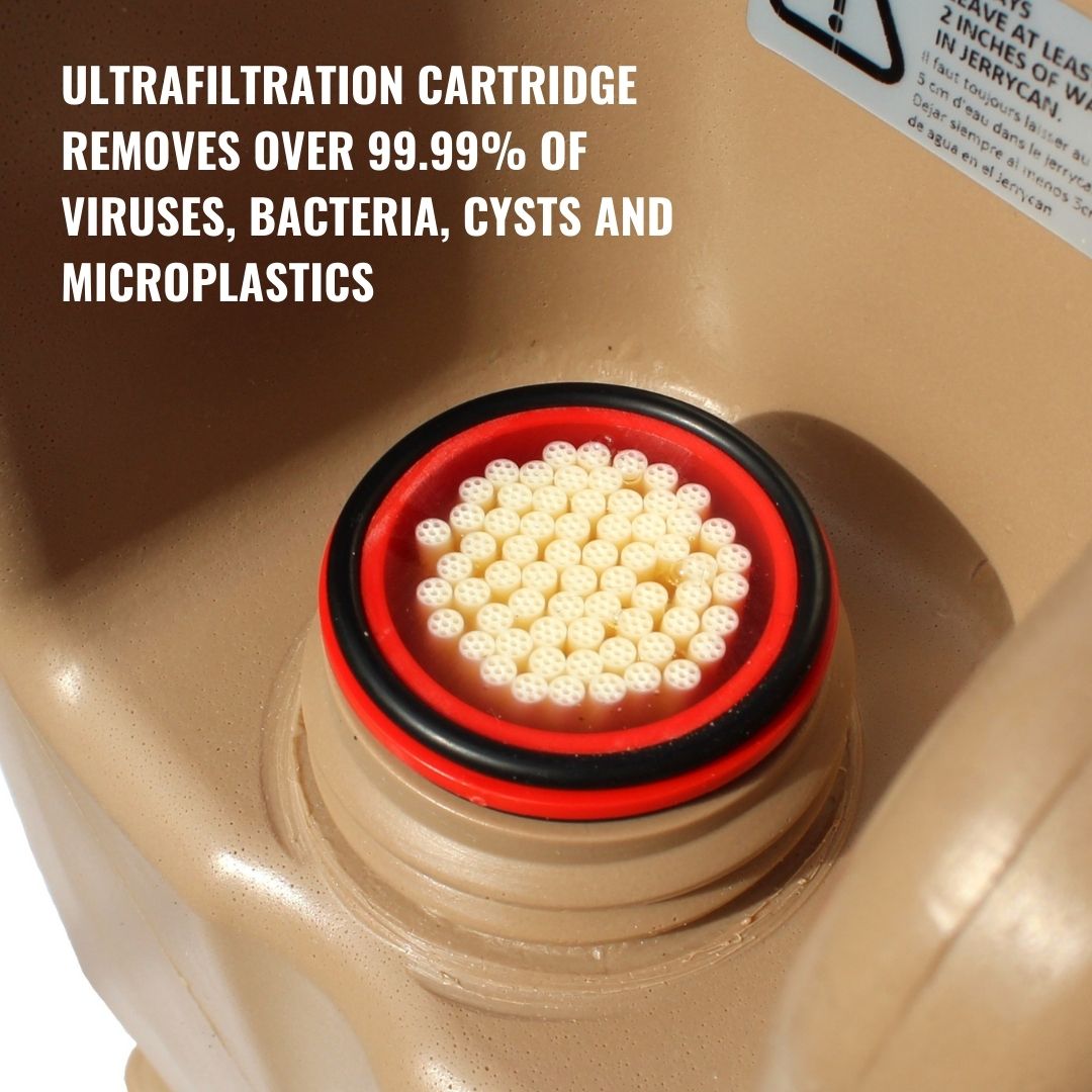 LifeSaver Jerrycan (Tan) - Rapid Deployment Shelter Inc.
