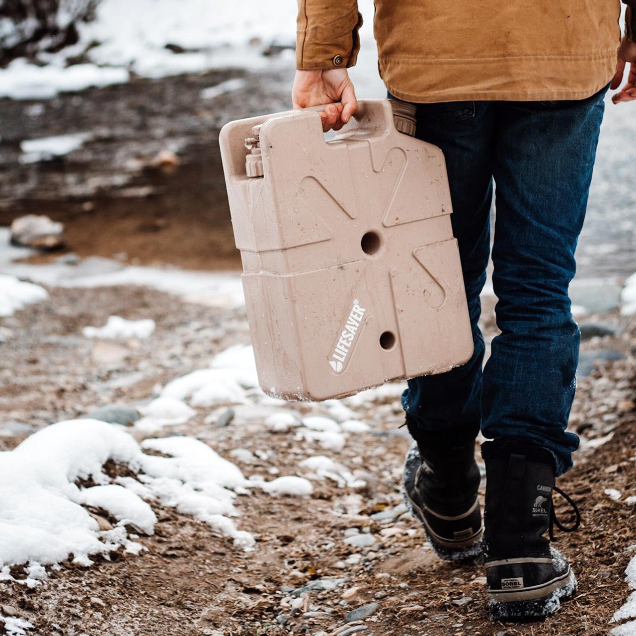 LifeSaver Jerrycan (Tan) - Rapid Deployment Shelter Inc.