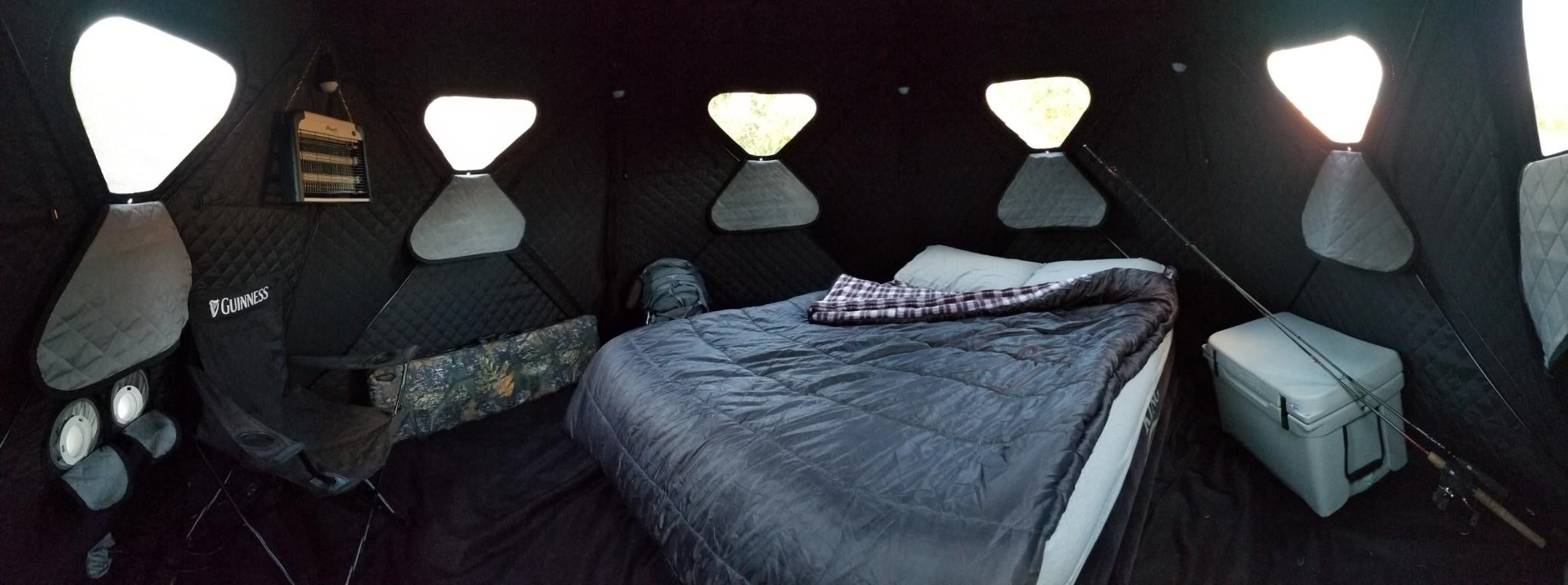 Interior of the RDS Gear Obsidian Pop-up Camping Tent